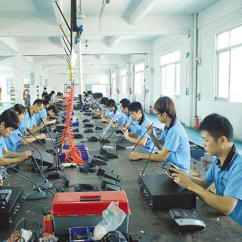 會(huì)議話筒生產(chǎn)車間